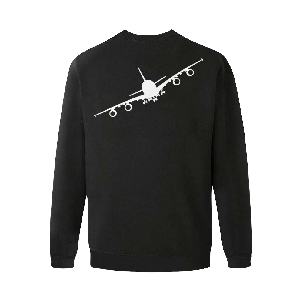 AIRBUS 380 Men's Oversized Fleece Crew Sweatshirt e-joyer