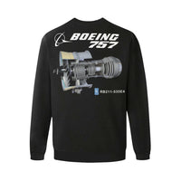 Thumbnail for BOEING 757 Men's Oversized Fleece Crew Sweatshirt e-joyer