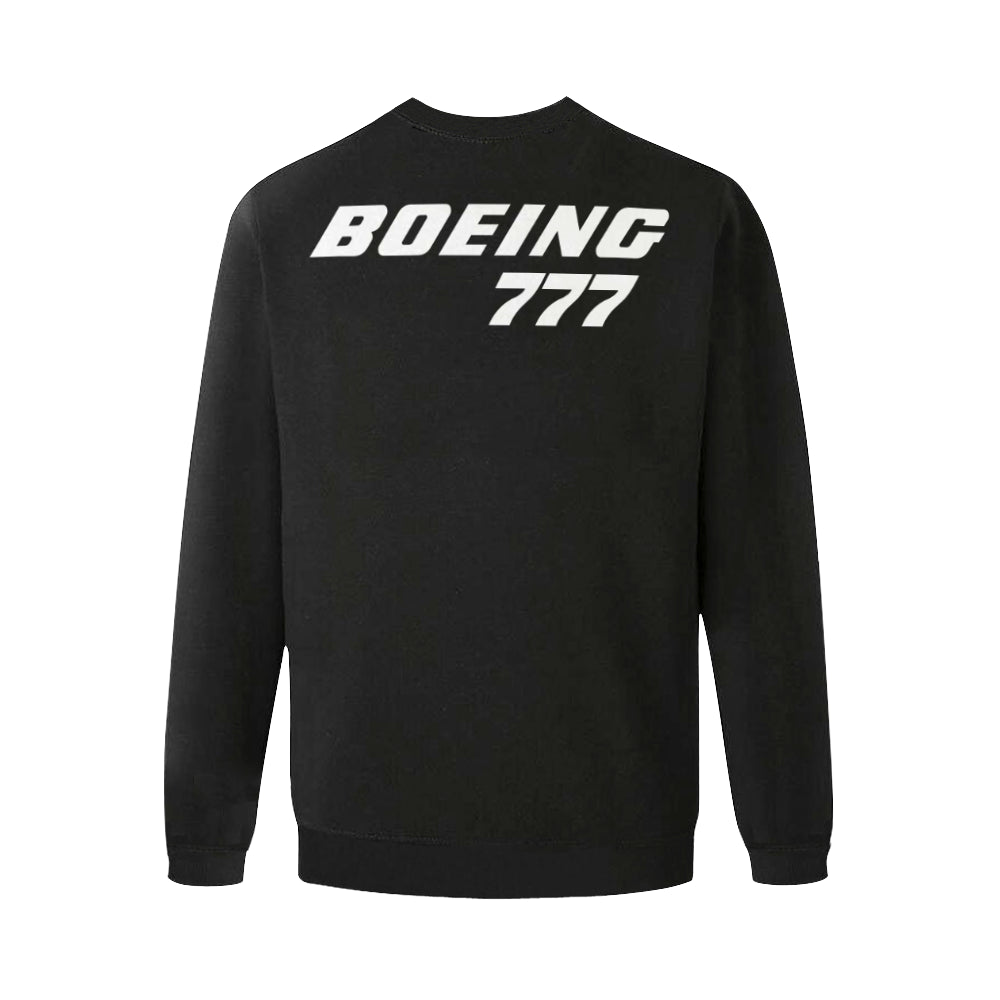 BOEING 777 Men's Oversized Fleece Crew Sweatshirt e-joyer