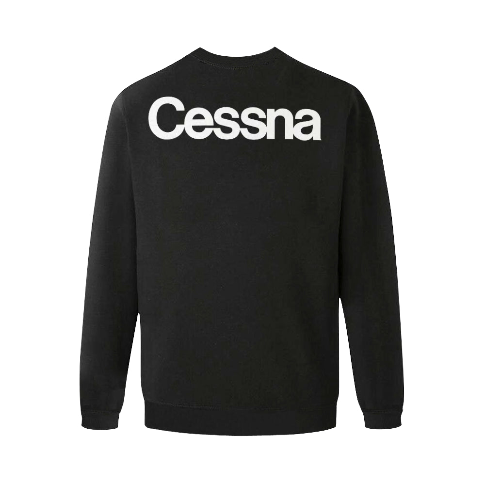 CESSNA Men's Oversized Fleece Crew Sweatshirt e-joyer