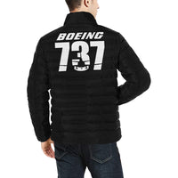Thumbnail for BOEING 737 Men's Stand Collar Padded Jacket e-joyer