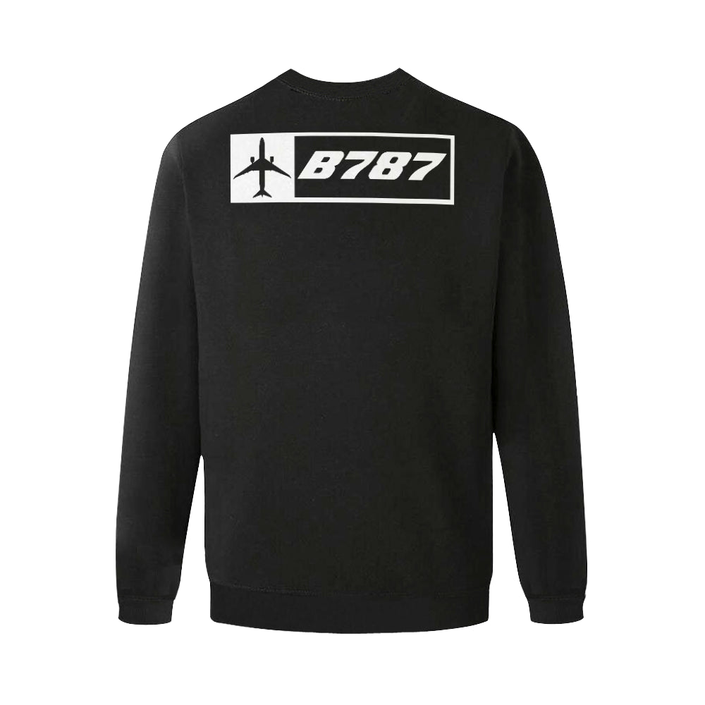 BOEING 787 Men's Oversized Fleece Crew Sweatshirt e-joyer