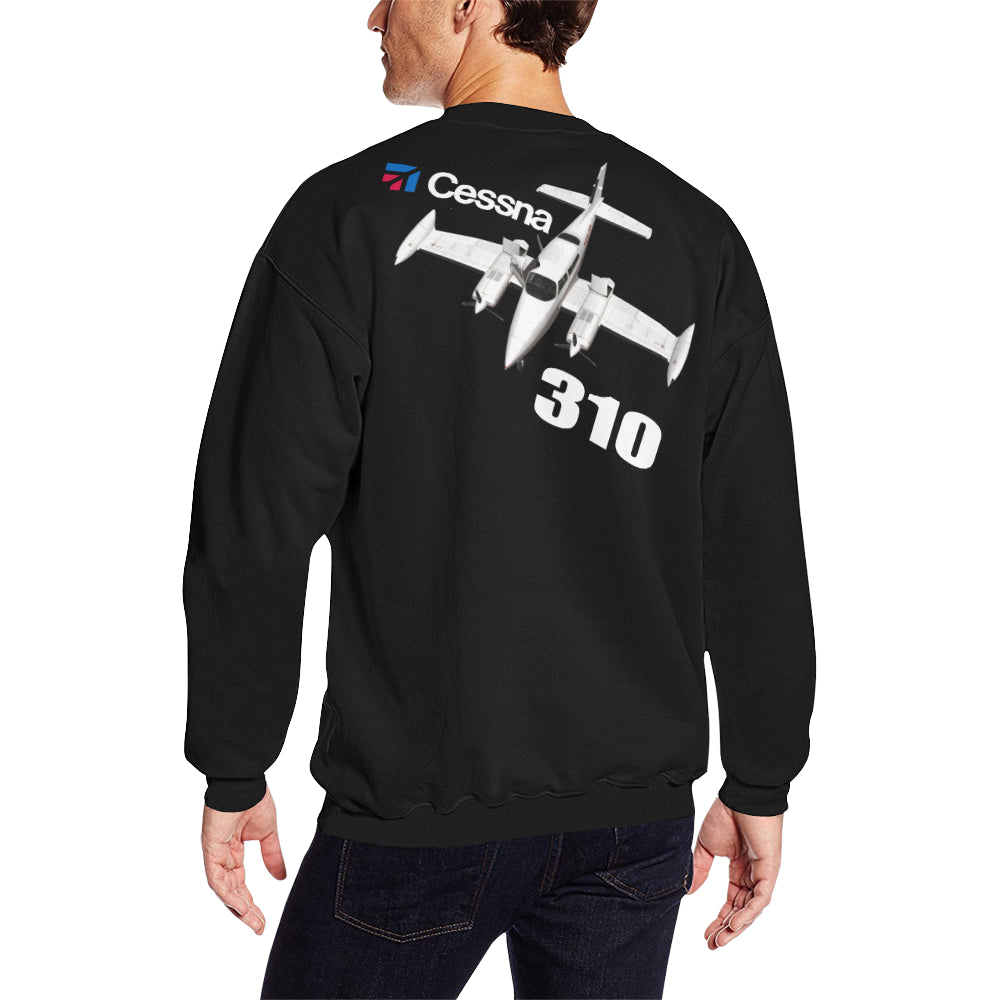 CESSNA - 310 Men's Oversized Fleece Crew Sweatshirt e-joyer