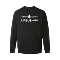 Thumbnail for AIRBUS 380 Men's Oversized Fleece Crew Sweatshirt e-joyer