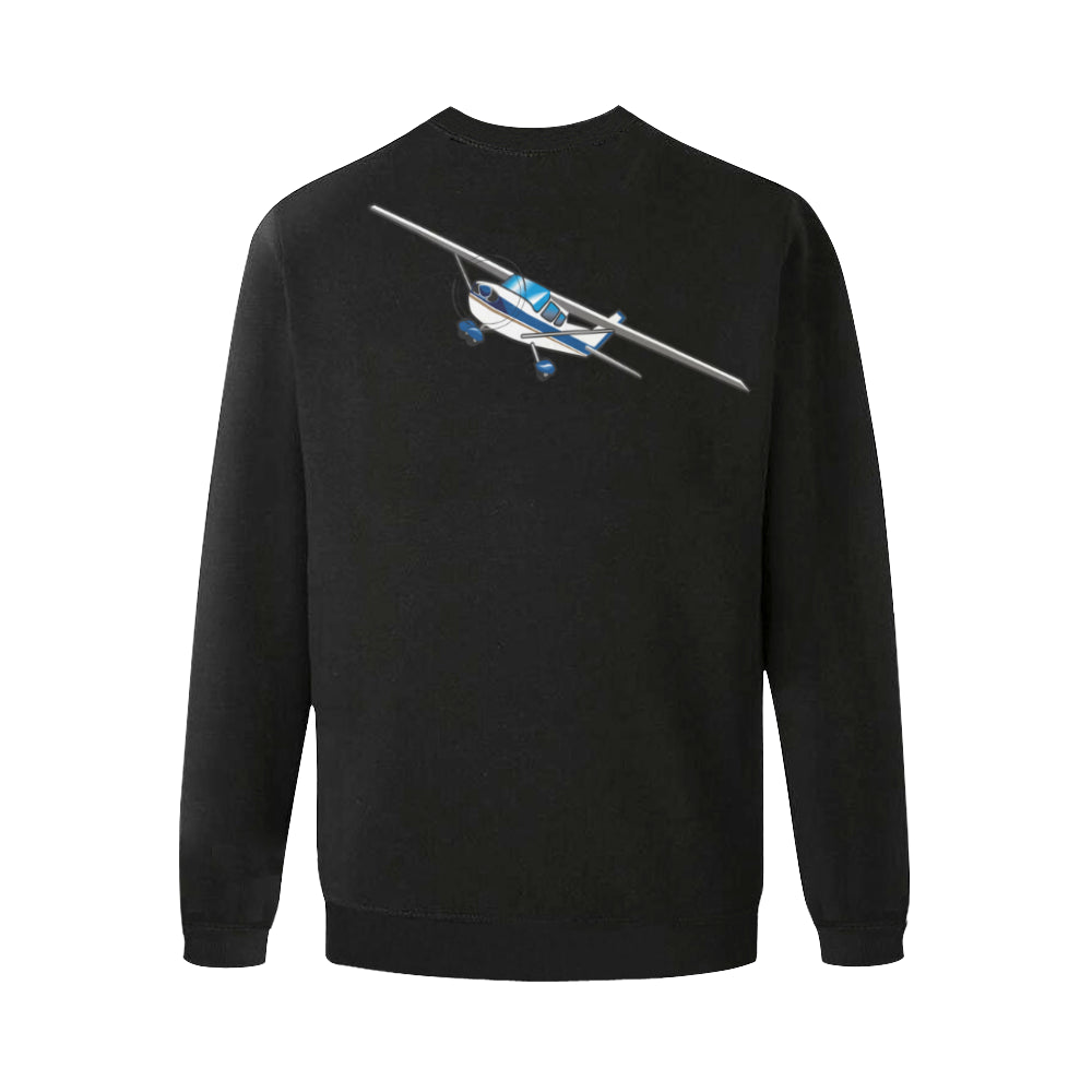 CESSNA Men's Oversized Fleece Crew Sweatshirt e-joyer