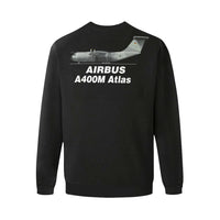 Thumbnail for AIRBUS - 400M ATLAS Men's Oversized Fleece Crew Sweatshirt e-joyer