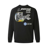 Thumbnail for BOEING 777 Men's Oversized Fleece Crew Sweatshirt e-joyer