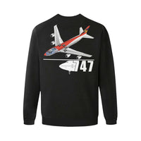 Thumbnail for BOEING 747 Men's Oversized Fleece Crew Sweatshirt e-joyer