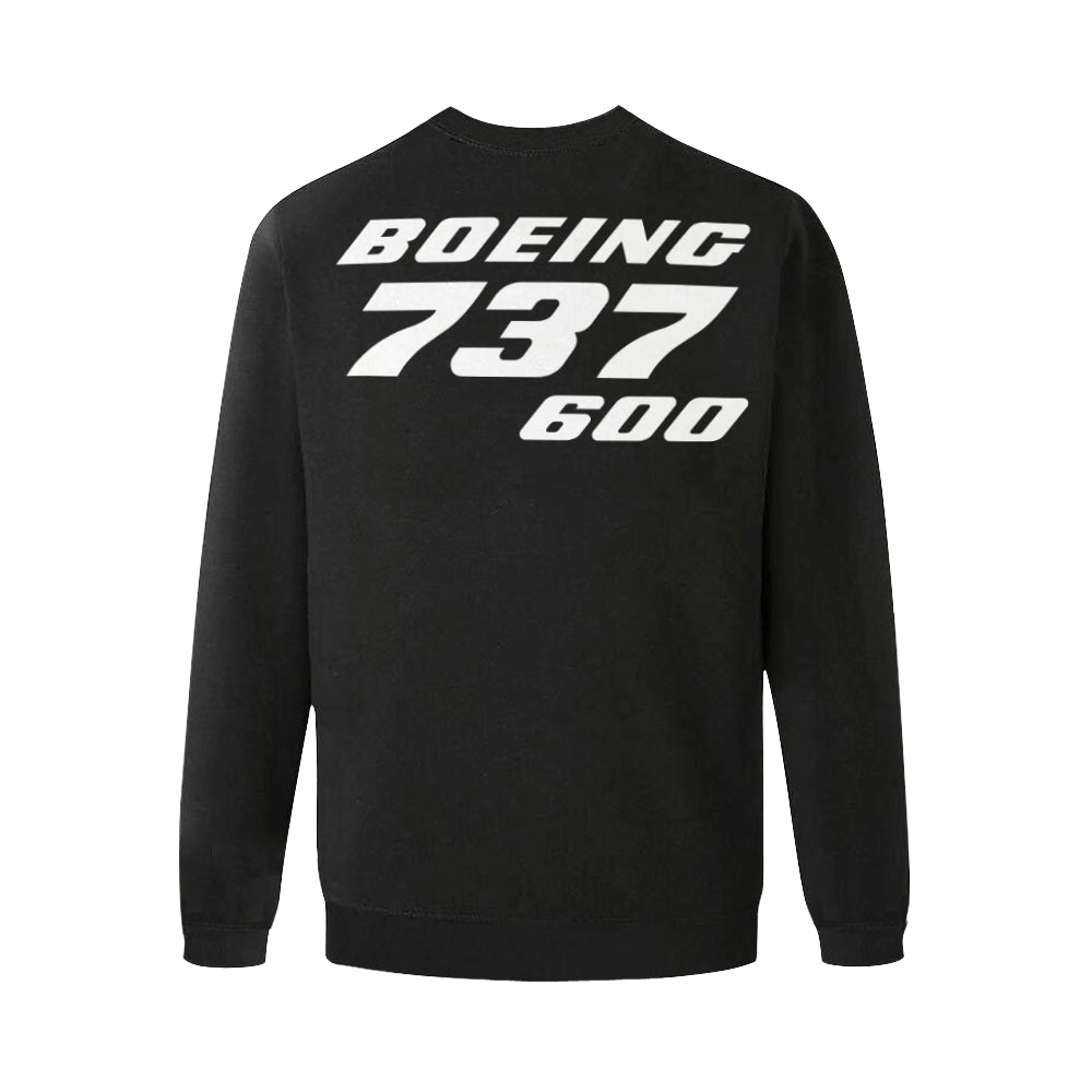 BOEING 737 Men's Oversized Fleece Crew Sweatshirt e-joyer