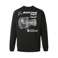 Thumbnail for BOEING 747 Men's Oversized Fleece Crew Sweatshirt e-joyer