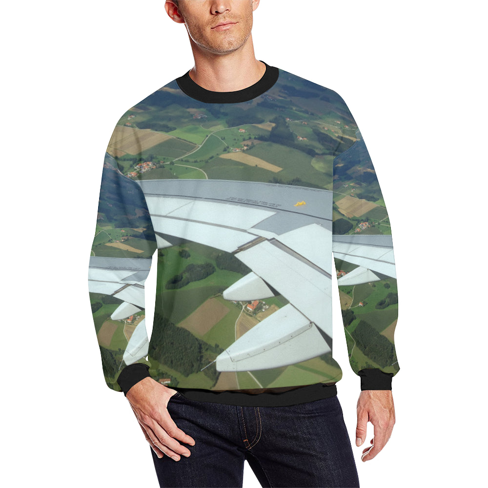 HOODIE- 3 Men's Oversized Fleece Crew Sweatshirt e-joyer