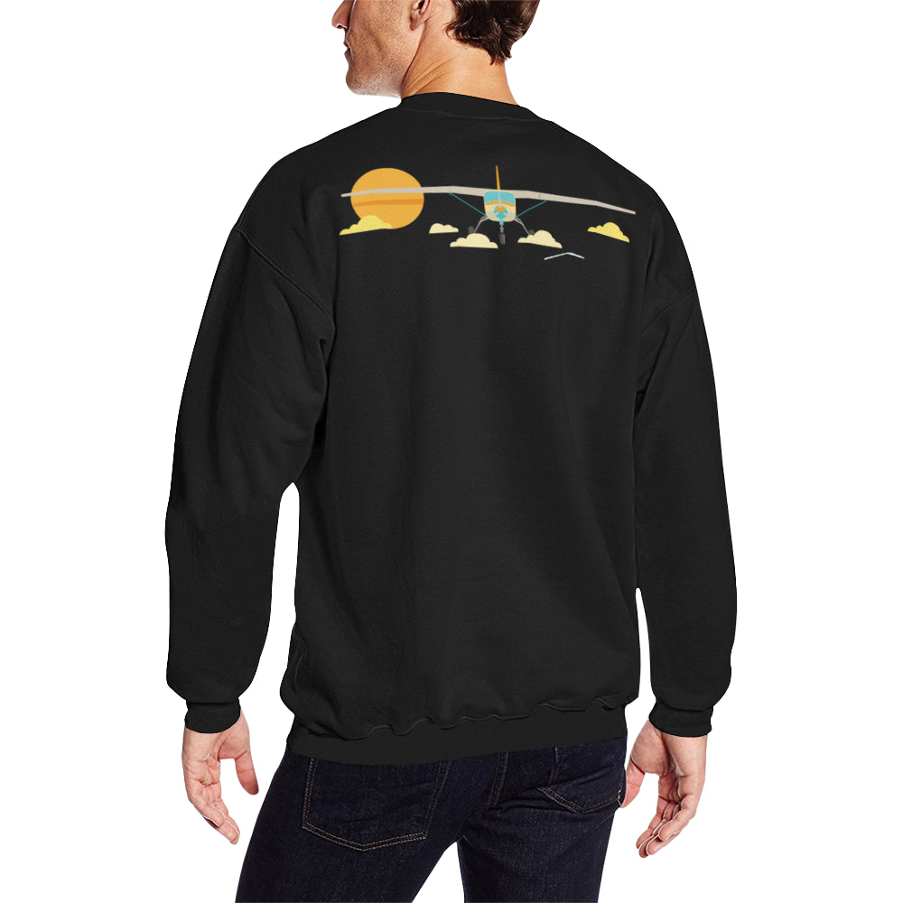 CESSNA Men's Oversized Fleece Crew Sweatshirt e-joyer