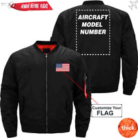 Thumbnail for FLAG WITH AIRCRAFT MODEL NUMBER - JACKET THE AV8R