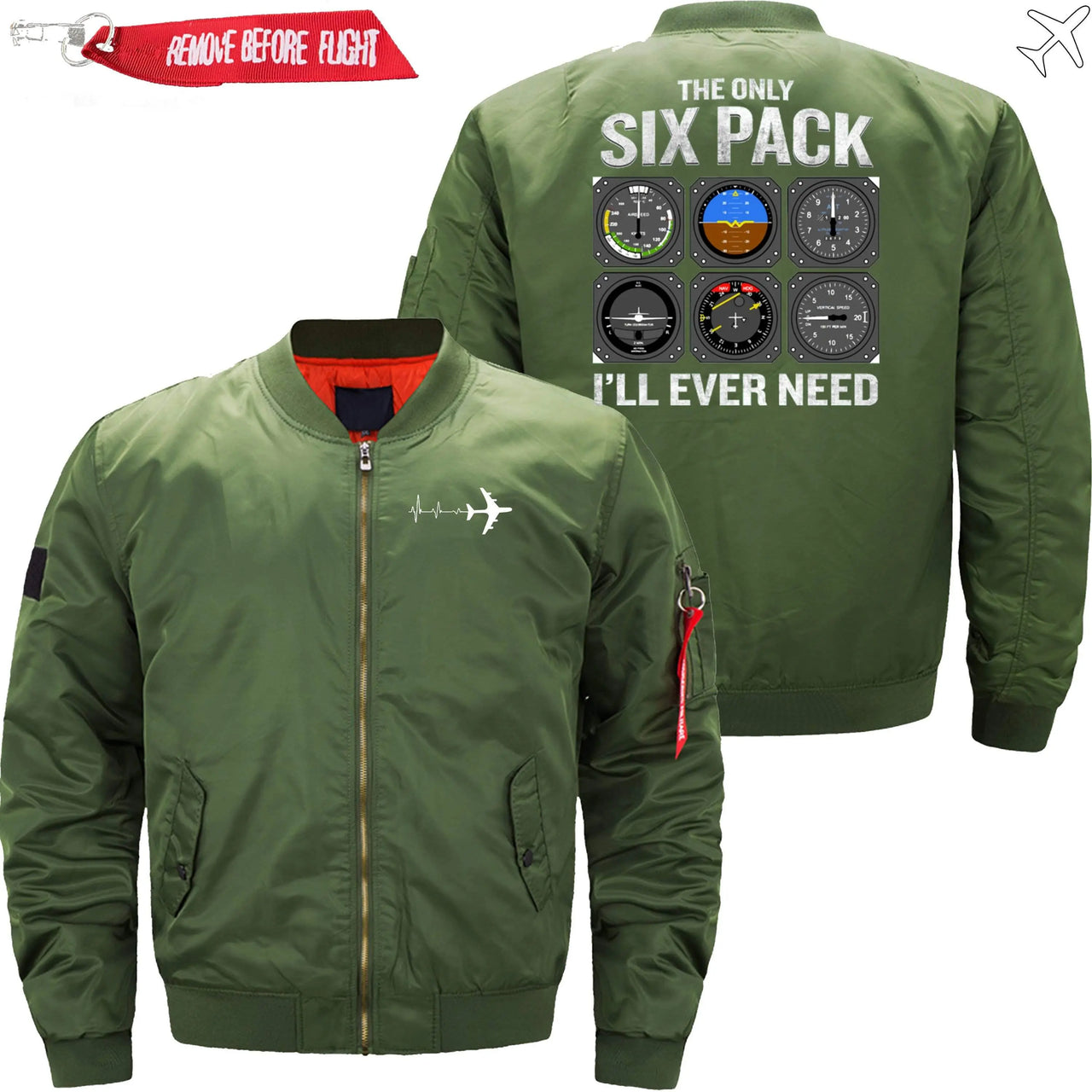 Pilot s Basic Six Six Pack Flight Instruments JACKET THE AV8R