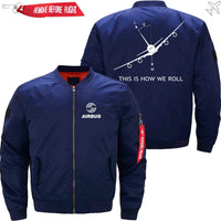 Thumbnail for THIS IS HOW WE ROLL Ma-1 Bomber Jacket Flight Jacket Aviator Jacket THE AV8R