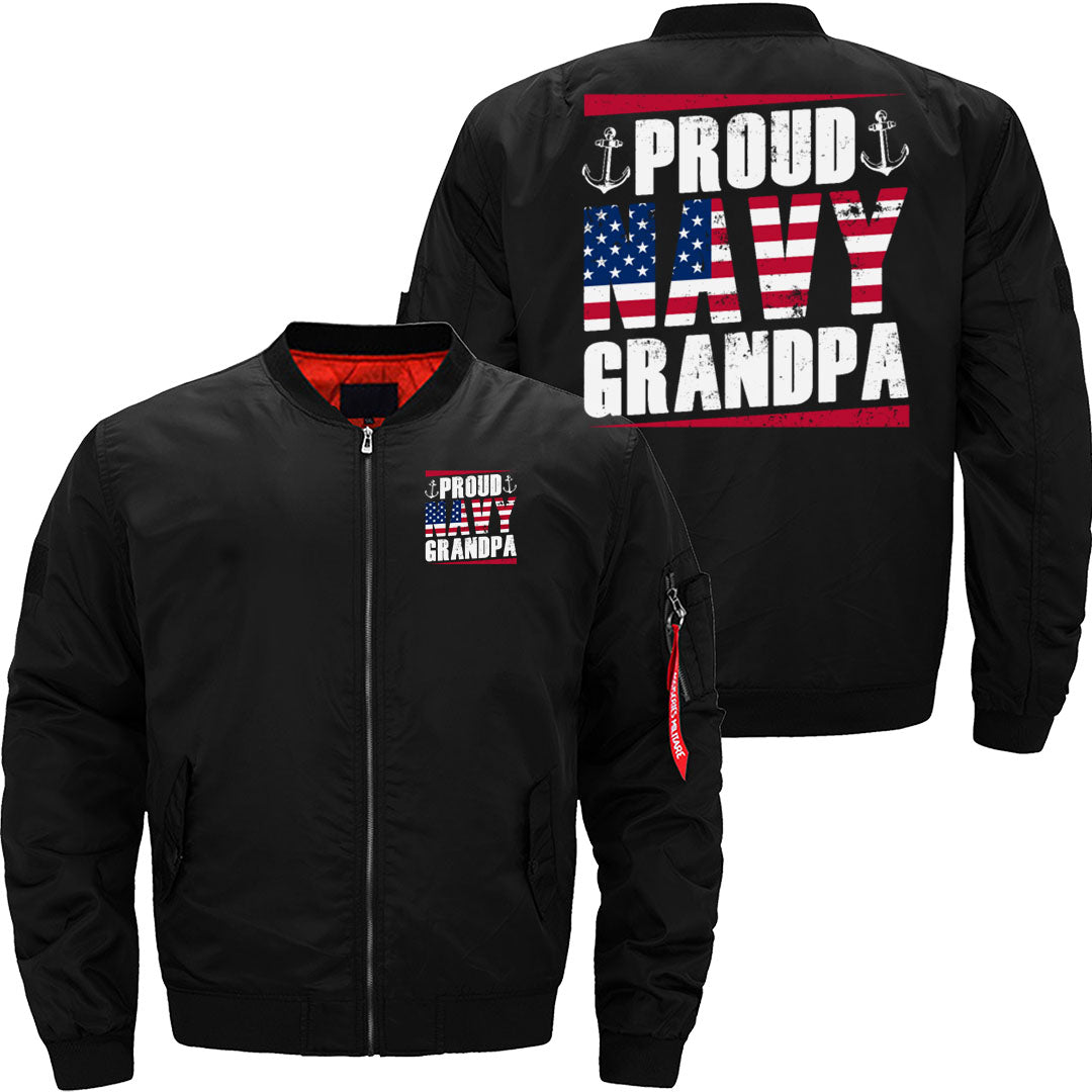 Proud Navy Grandpa Anchor Veteran's Day Marine JACKET THE AV8R