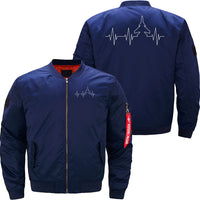 Thumbnail for Airplane Fighter Jet Heartbeat Flying Aeroplane JACKET THE AV8R