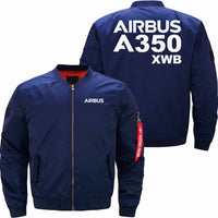 Thumbnail for AIRBUS A350 XWB Ma-1 Bomber Jacket Flight Jacket Aviator Jacket THE AV8R