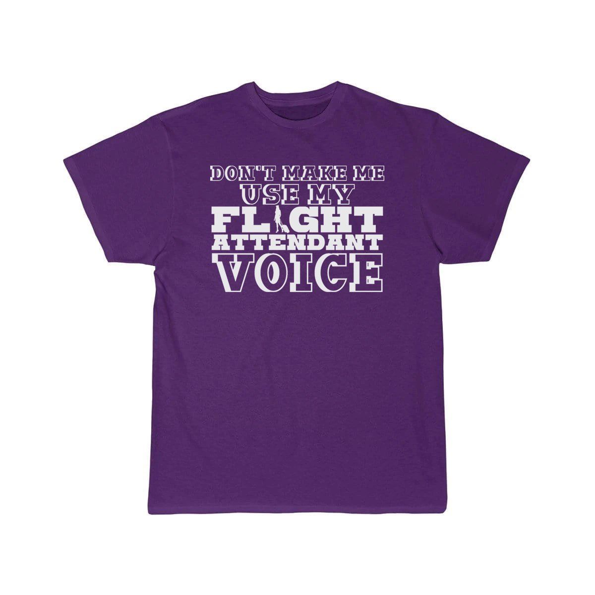 Flight Attendant Voice Pun Joke T-SHIRT THE AV8R