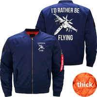 Thumbnail for I'd rather be flying fighter jet JACKET THE AV8R