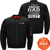 Thumbnail for I'M PROUD PILOT'S DAD JACKET THE AV8R