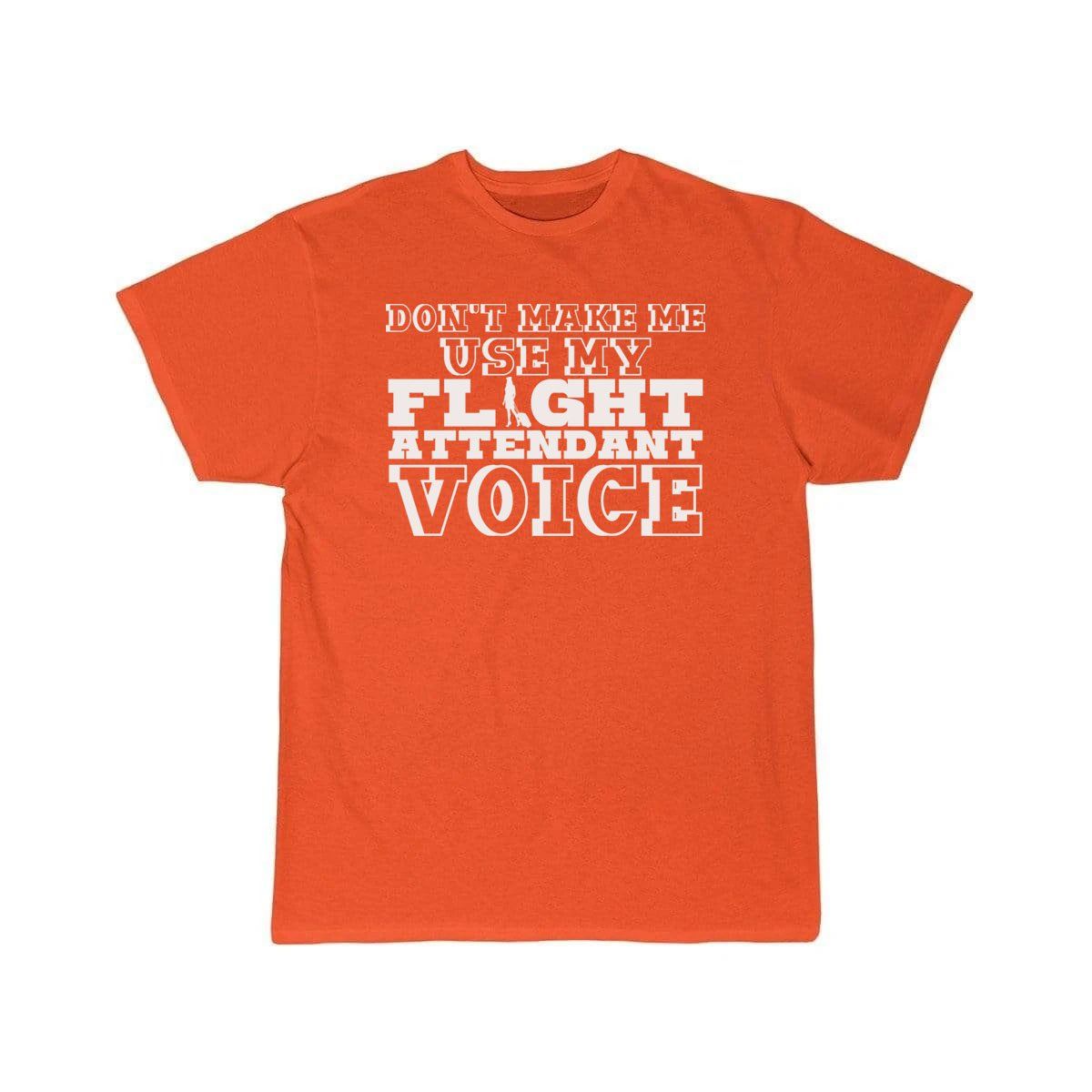 Flight Attendant Voice Pun Joke T-SHIRT THE AV8R