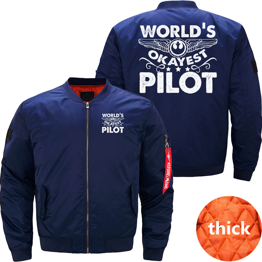 World's Okayest Pilot JACKET THE AV8R