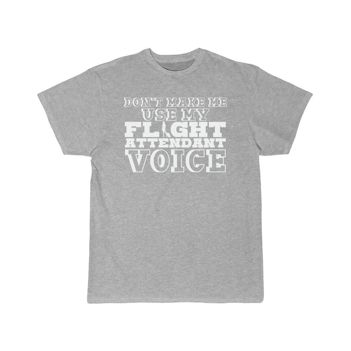 Flight Attendant Voice Pun Joke T-SHIRT THE AV8R