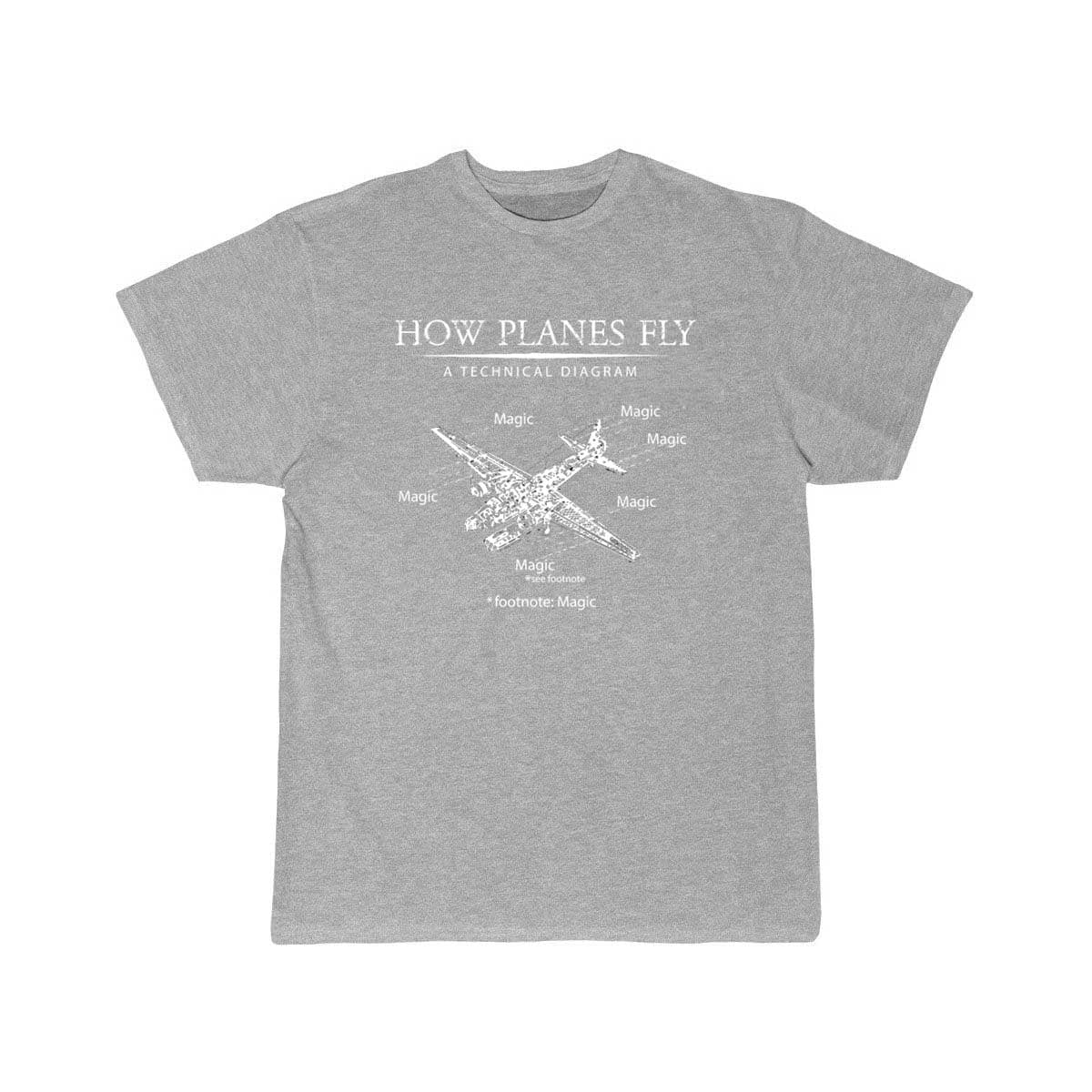 How Planes Fly Airplane Aerospace Engineering T-SHIRT THE AV8R