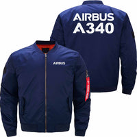 Thumbnail for AIRBUS A340 Ma-1 Bomber Jacket Flight Jacket Aviator Jacket THE AV8R