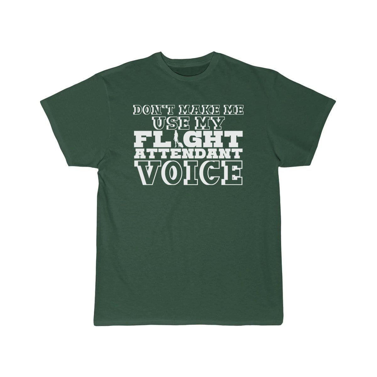 Flight Attendant Voice Pun Joke T-SHIRT THE AV8R