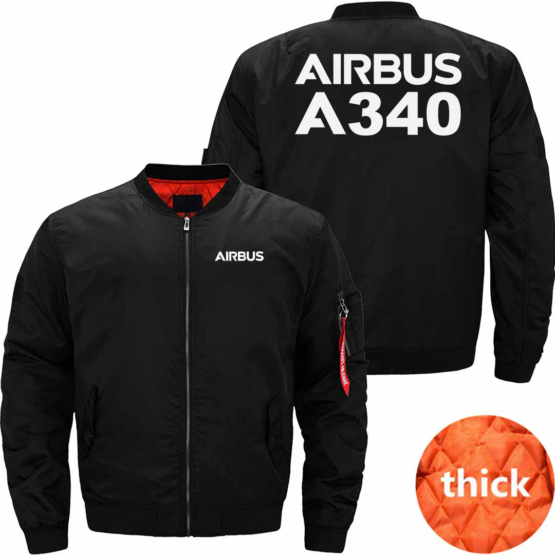 AIRBUS A340 Ma-1 Bomber Jacket Flight Jacket Aviator Jacket THE AV8R