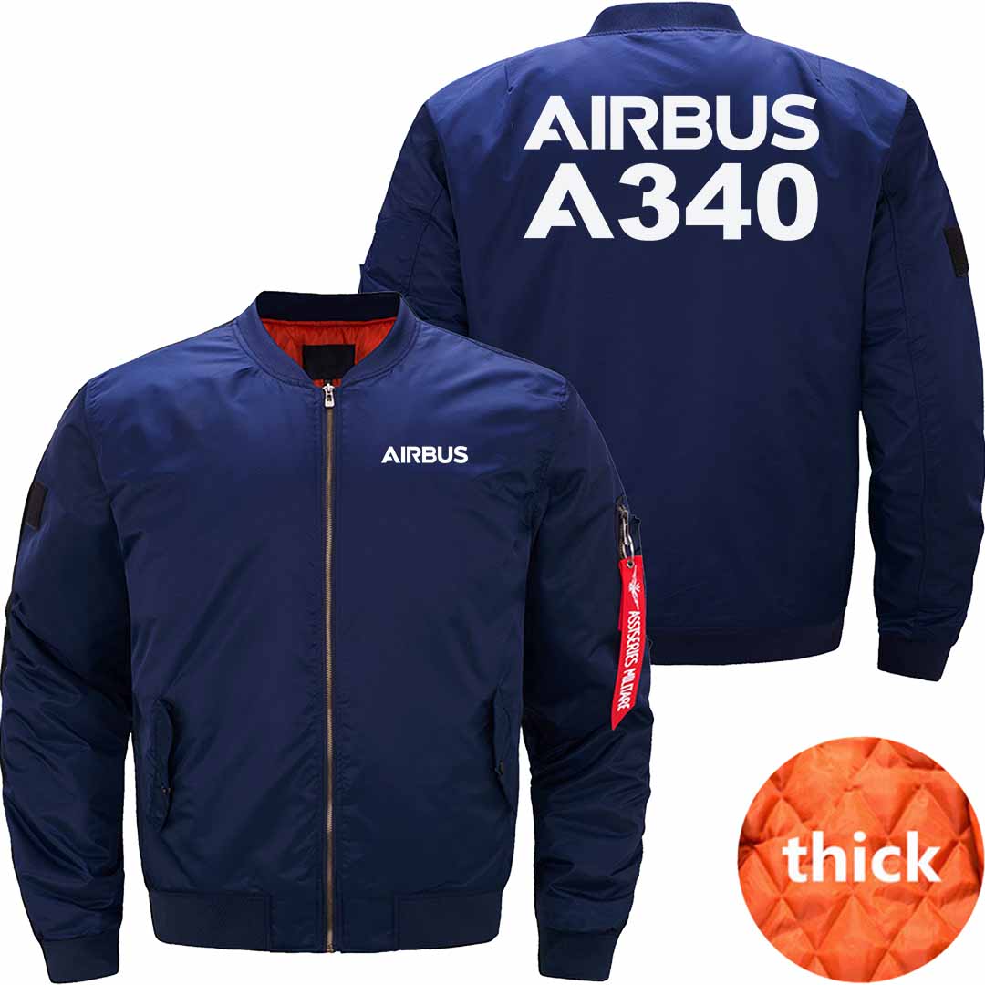 AIRBUS A340 Ma-1 Bomber Jacket Flight Jacket Aviator Jacket THE AV8R