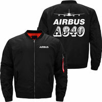 Thumbnail for AIRBUS A340 Ma-1 Bomber Jacket Flight Jacket Aviator Jacket THE AV8R