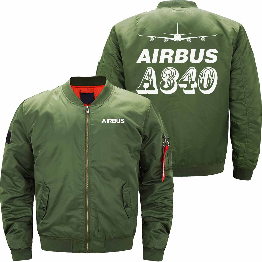 AIRBUS A340 Ma-1 Bomber Jacket Flight Jacket Aviator Jacket THE AV8R