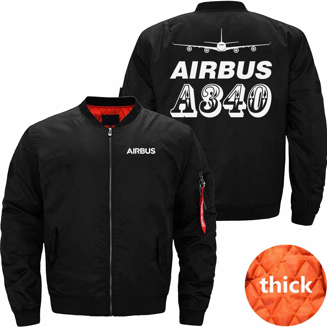 AIRBUS A340 Ma-1 Bomber Jacket Flight Jacket Aviator Jacket THE AV8R