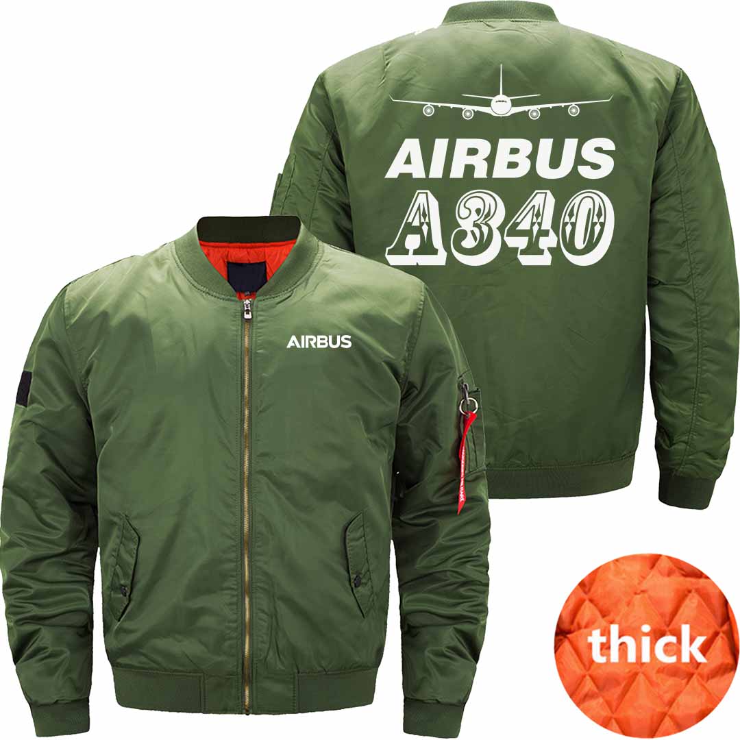 AIRBUS A340 Ma-1 Bomber Jacket Flight Jacket Aviator Jacket THE AV8R