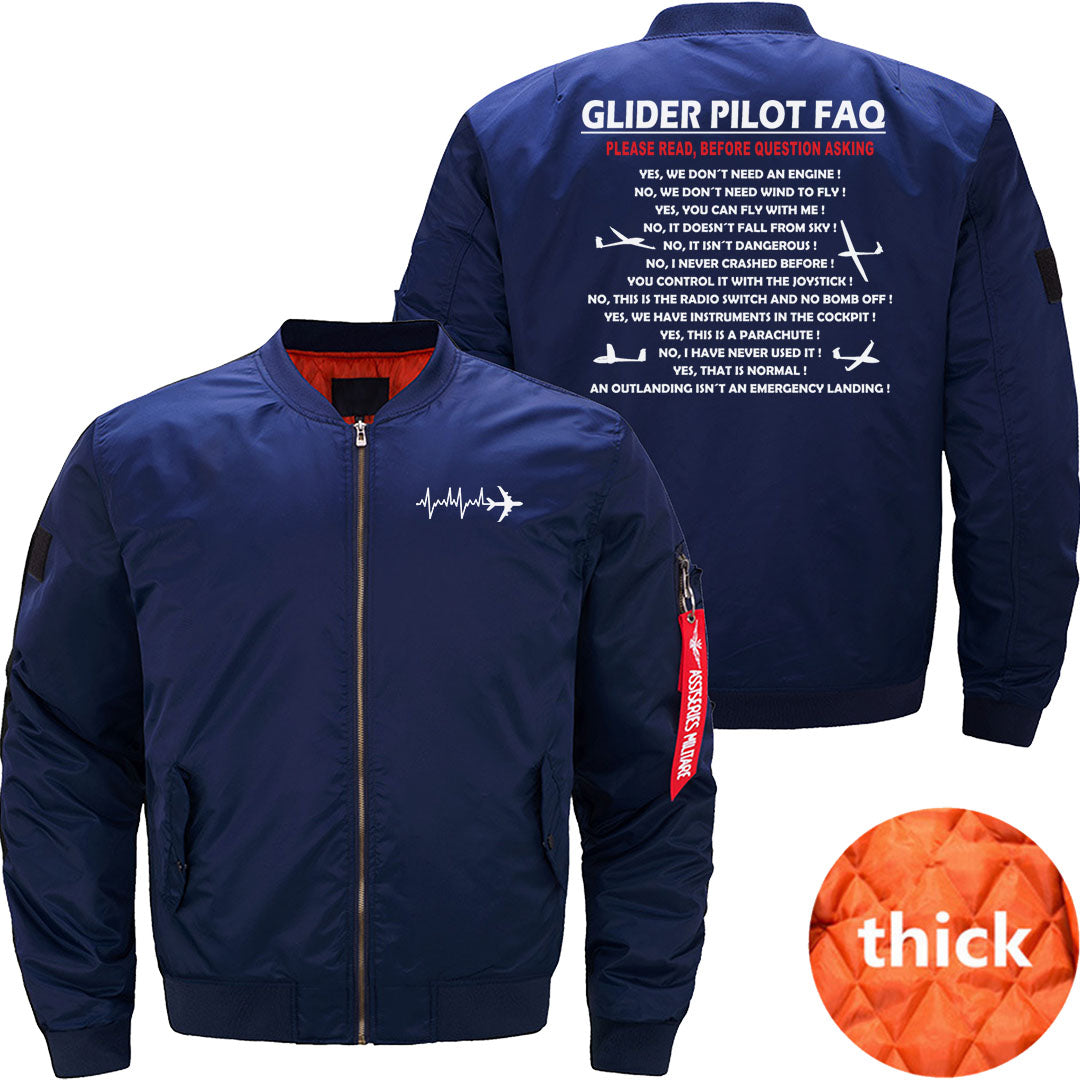 glider pilot FAQ funny JACKET THE AV8R