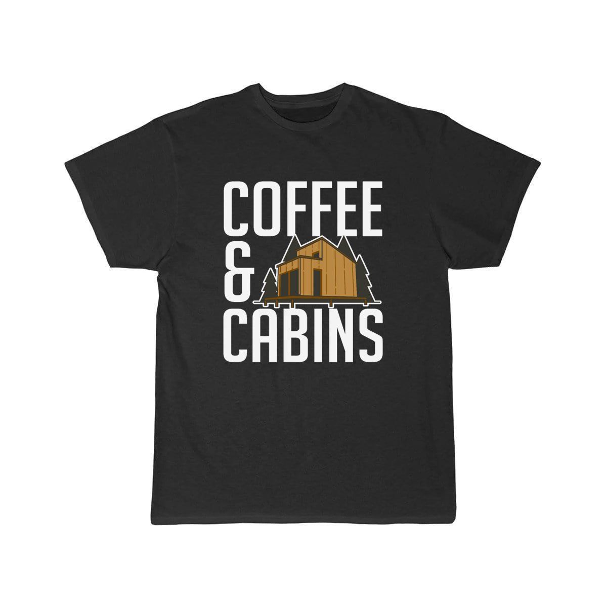 Coffee And Cabins Caffeine Lover Outdoor Camper T-SHIRT THE AV8R