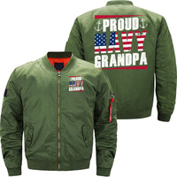 Thumbnail for Proud Navy Grandpa Anchor Veteran's Day Marine JACKET THE AV8R