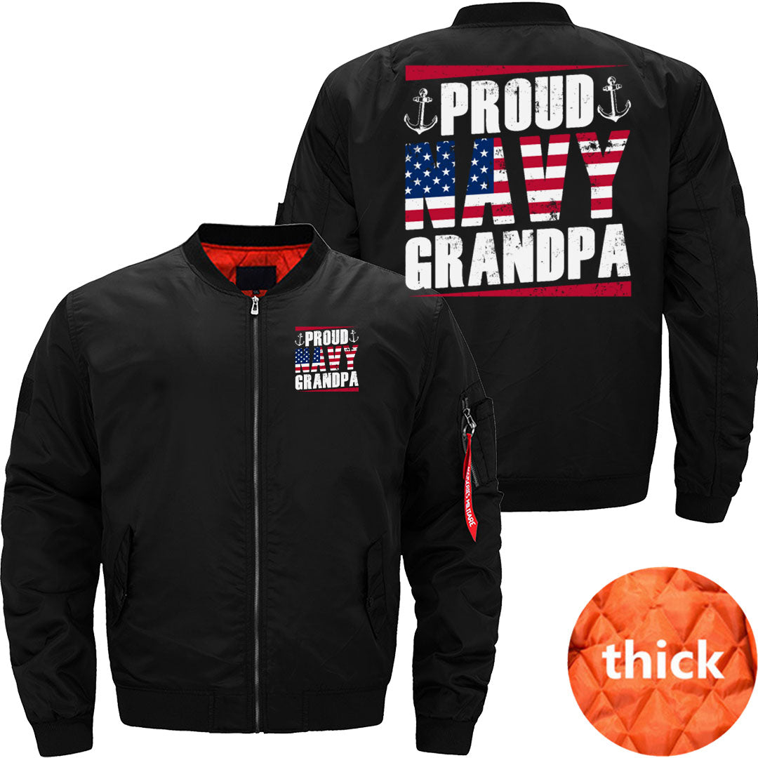 Proud Navy Grandpa Anchor Veteran's Day Marine JACKET THE AV8R