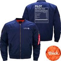 Thumbnail for Pilot Gift -Pilot Funny Nutrition Facts JACKET THE AV8R