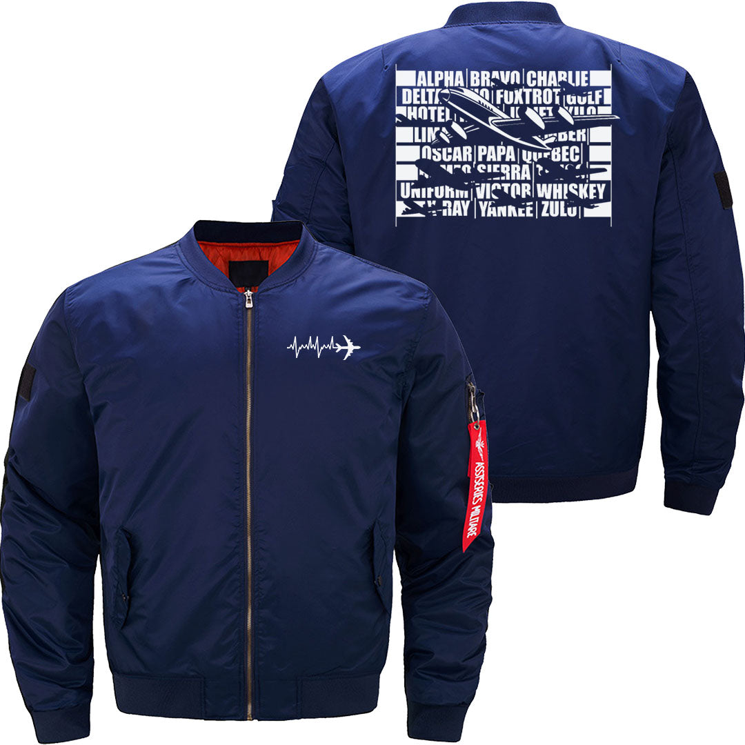 Pilot Alphabet Airplane JACKET THE AV8R