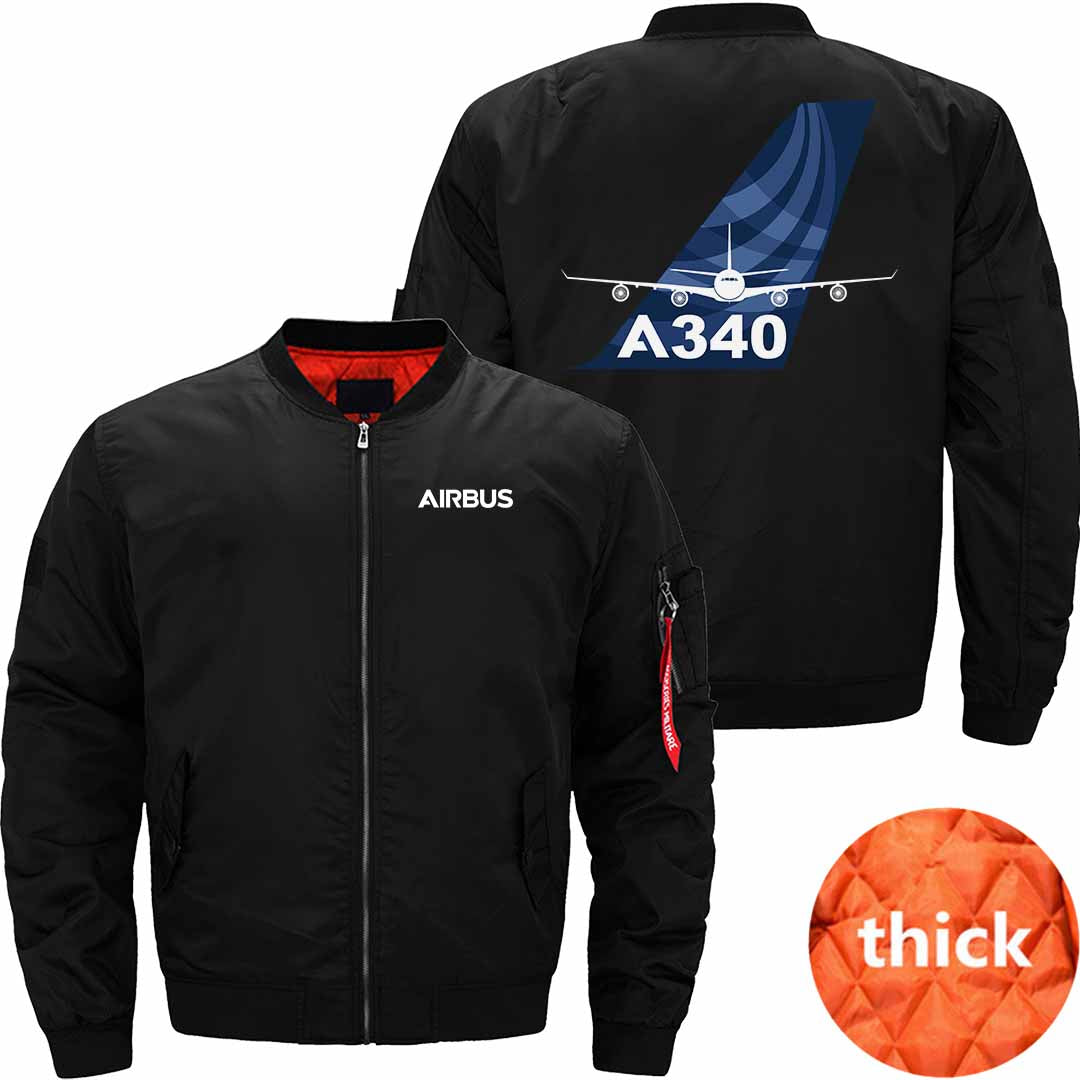 AIRBUS A340 Ma-1 Bomber Jacket Flight Jacket Aviator Jacket THE AV8R