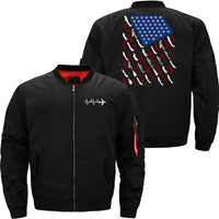 Thumbnail for Pilot Airplane American Flag Vintage JACKET THE AV8R