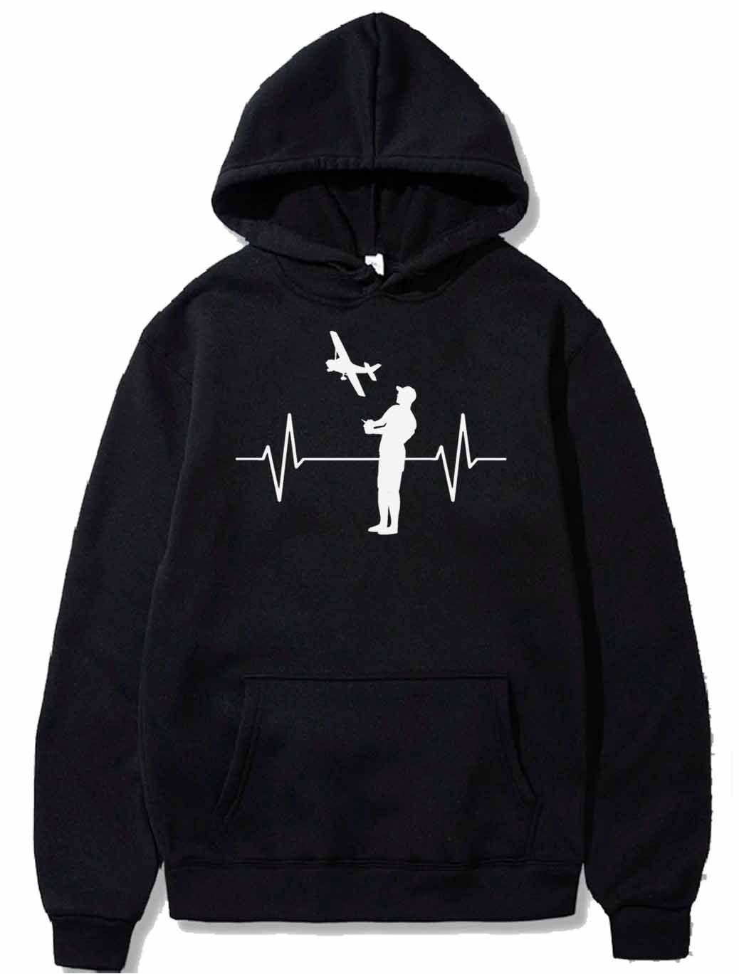 Model Flying Model Maker Airplane EKG Line Gift PULLOVER THE AV8R