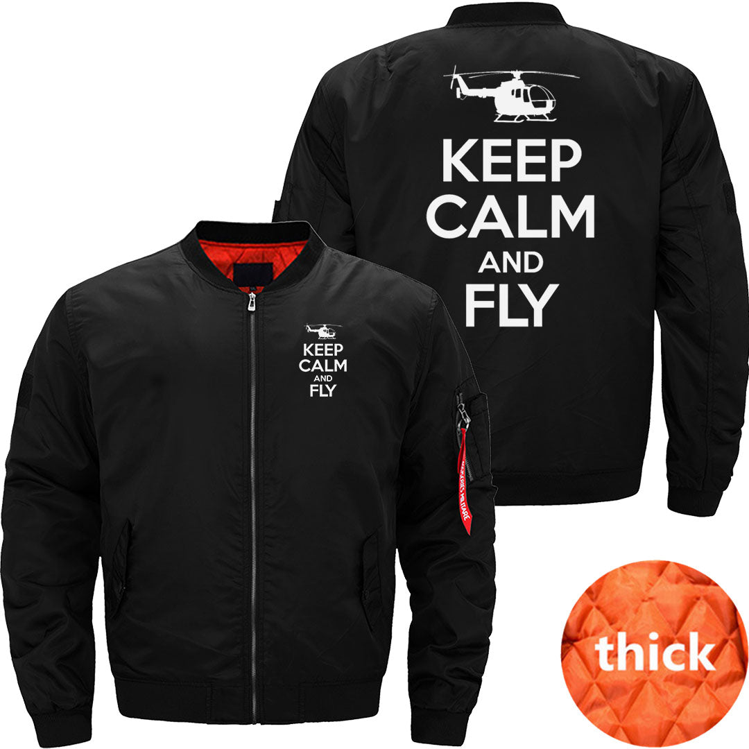 Keep calm and fly rc helicopters - helo pilot JACKET THE AV8R