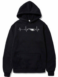 Thumbnail for Heartbeat Airplane Amphibious Ekg Aviator Flying PULLOVER THE AV8R