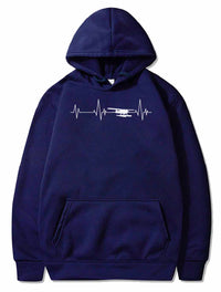 Thumbnail for Heartbeat Airplane Amphibious Ekg Aviator Flying PULLOVER THE AV8R