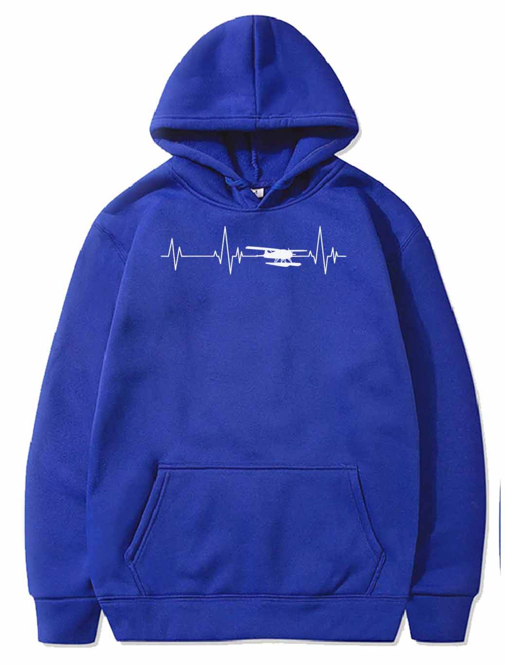 Heartbeat Airplane Amphibious Ekg Aviator Flying PULLOVER THE AV8R